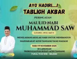 Ustadz Das’ad Latif Isi Tabligh Akbar Maulid Nabi 2025 di Aceh Tamiang