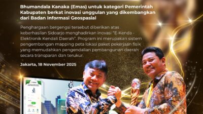 Bupati Subandi Bangga E-Kenda dapat Penghargaan Tingkat Nasional