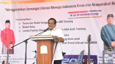 Wakil Bupati Kabupaten Aceh Tamiang Ismail SE.I menutup secara resmi Festival Literasi Daerah Tahun 2025