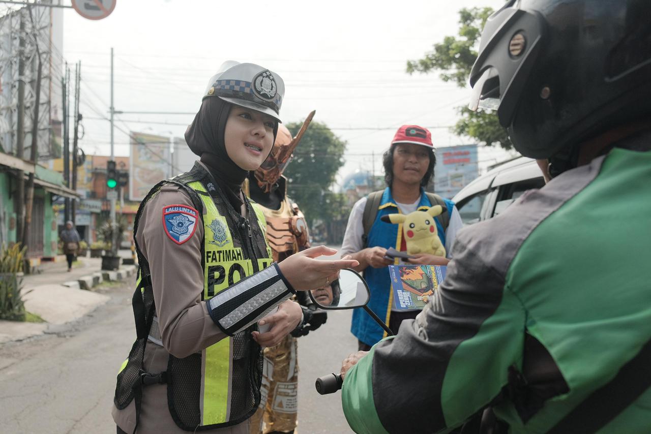 Satlantas Polres Malang pendekatan humanis menjadi bagian penting dalam mendukung pelaksanaan Operasi Zebra Semeru 2025