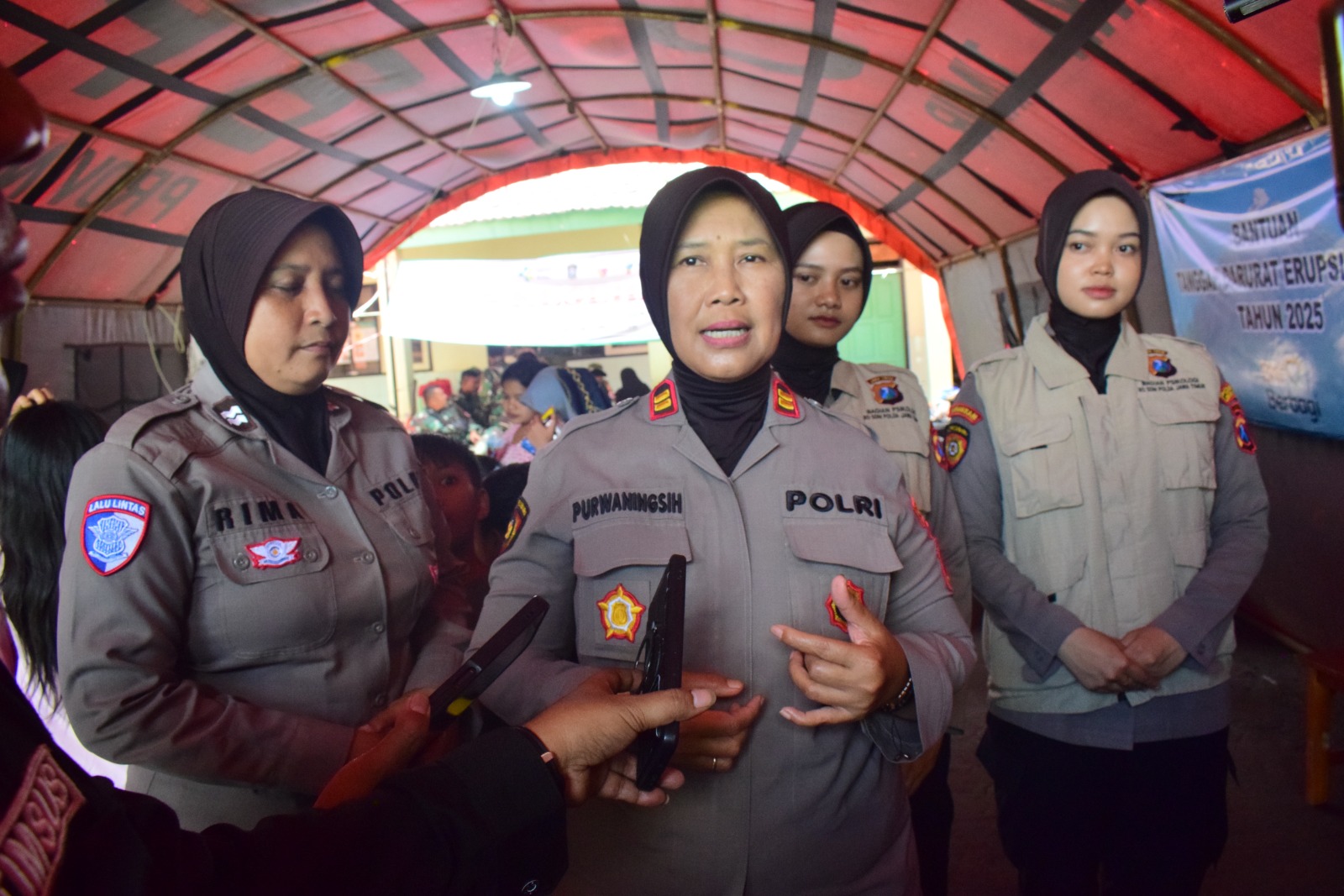 Ketua Tim Psikologi, Iptu Purwaningsih