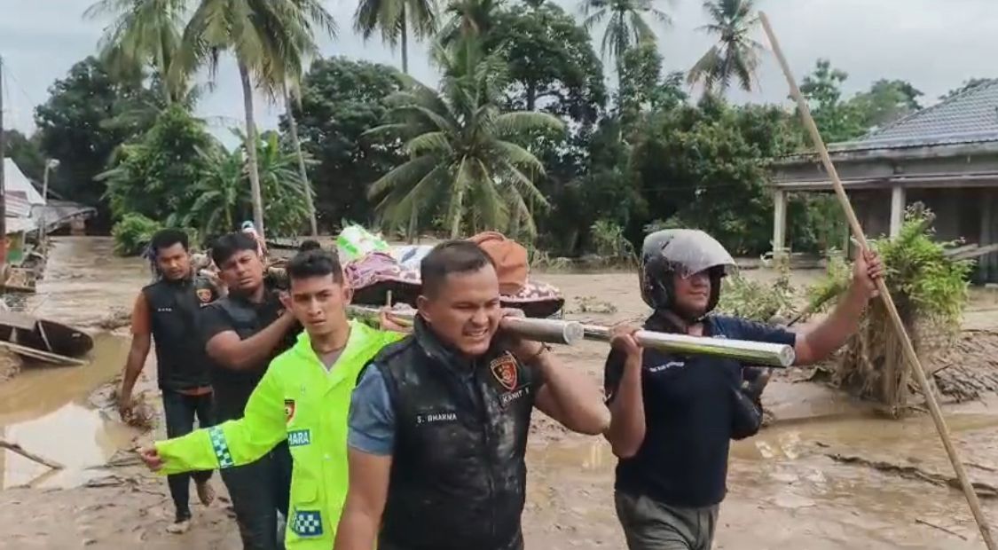 Polres Pidie Jaya dan Tim Gabungan Temukan Santri yang Hanyut