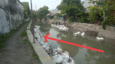 Tak Ada Alat Berat di Lokasi, Proyek Normalisasi Sungai di Sidoarjo