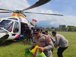 Polri Kirim Bantuan Logistik Via Udara, untuk Korban Banjir Aceh dan Sumatera Utara