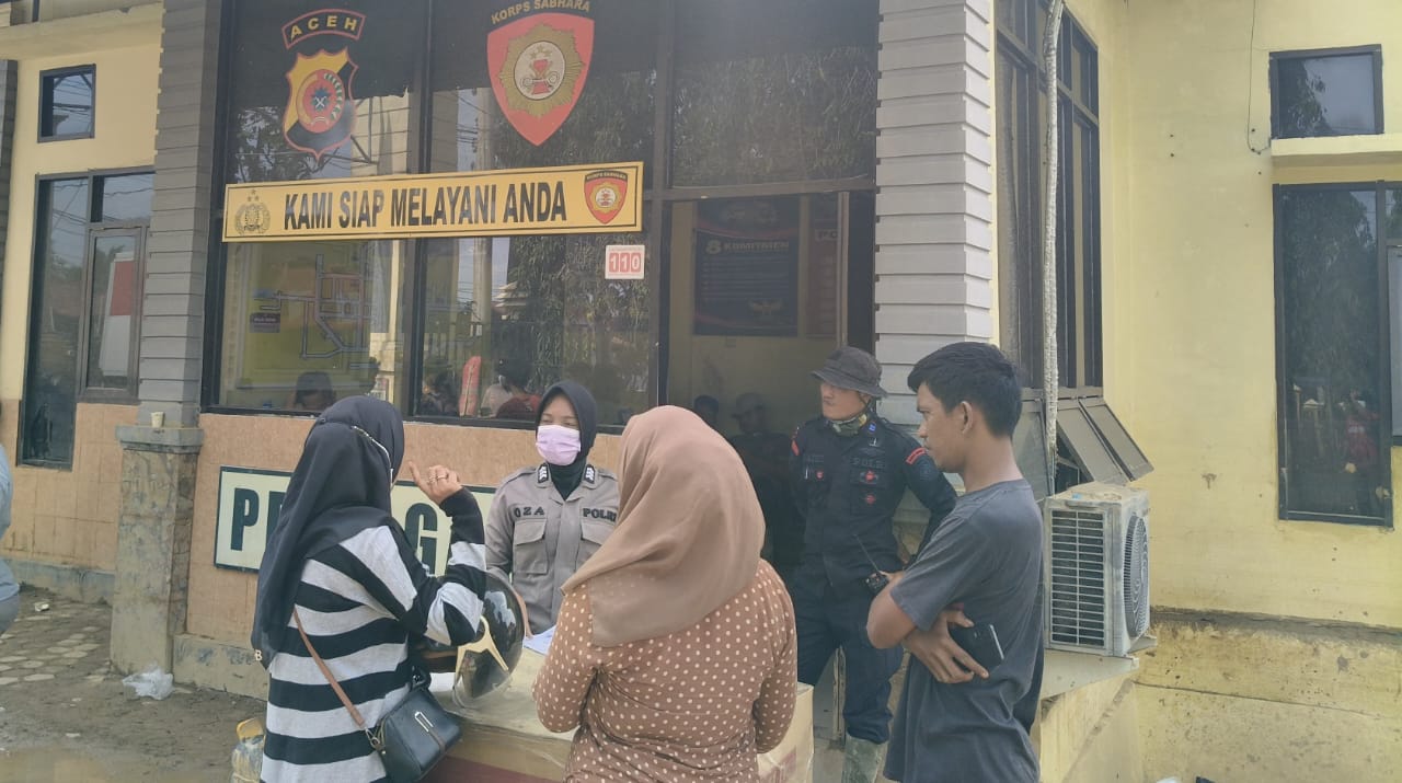 Polres Aceh Tamiang pelayanan publik tidak berhenti meskipun kondisi mako terdampak bencana.
