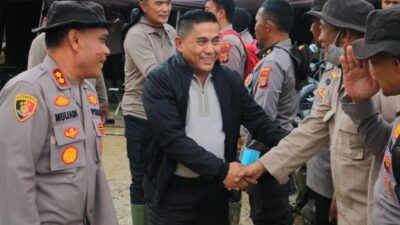 Kepala Badan Pemelihara Keamanan (Kabaharkam) Polri, Komisaris Jenderal Polisi Karyoto, S.I.K., M.H., melaksanakan peninjauan Posko Bencana di Kabupaten Aceh Tamiang