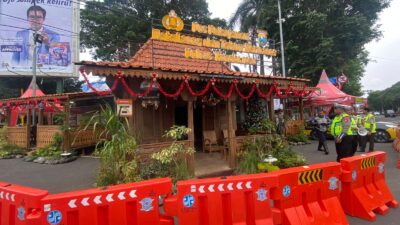 Polres Bondowoso Polda Jawa Timur mendirikan 3 Pos yang salah satunya mempunyai design unik bergaya Joglo