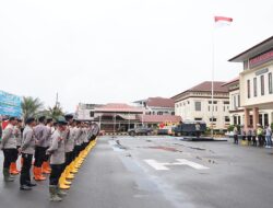 Kapolres Lhokseumawe Sambut 100 Personel BKO Brimob, Tegaskan Misi Kemanusiaan Pemulihan Pascabanjir