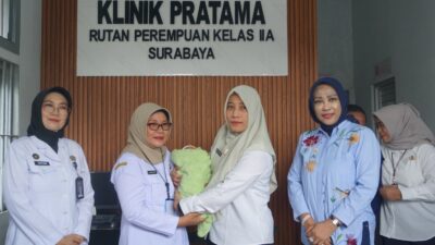Wabup Sidoarjo Pastikan Perawatan Bayi dari Warga Binaan Rutan Porong.