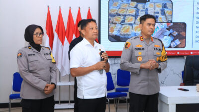 Kapolres Ngawi AKBP Charles Pandapotan Tampubolon melalui Kasat Resnarkoba AKP Marji Wibowo, S.H.,
