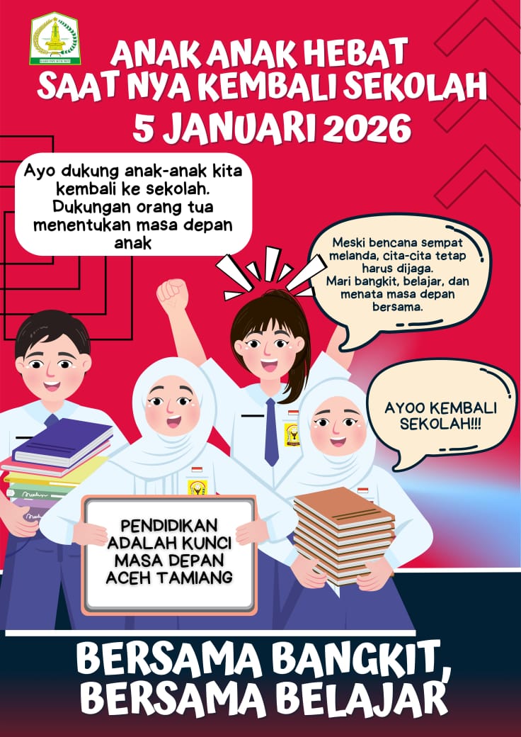 Aceh Tamiang Aktifkan Belajar Mengajar di Sekolah