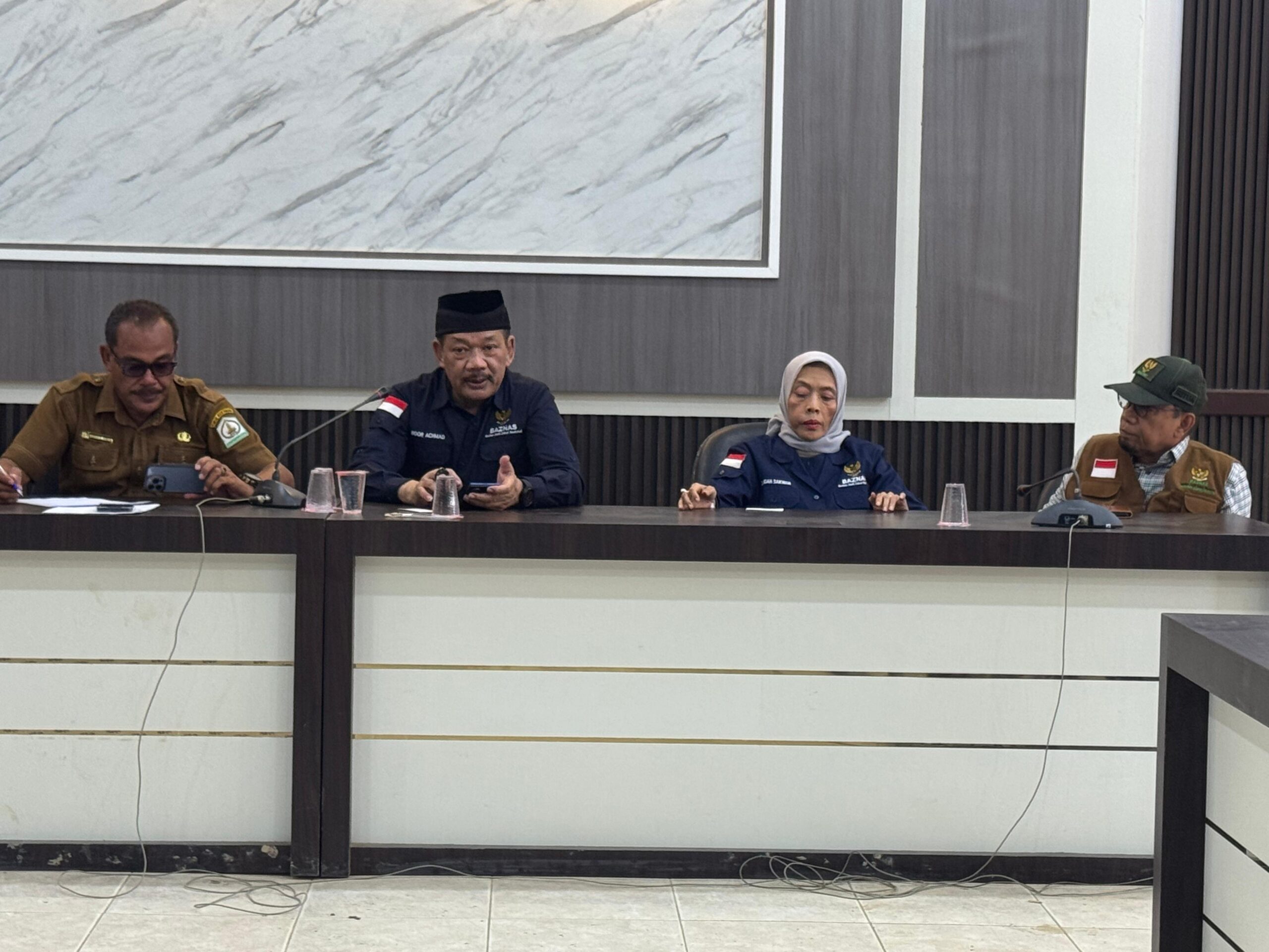 Pemerintah Kabupaten (Pemkab) Aceh Tamiang secara resmi meminta dukungan Badan Amil Zakat Nasional (BAZNAS)