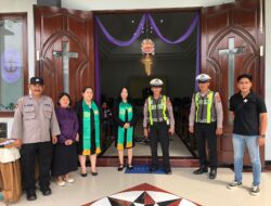 Berikan Rasa Aman, Polres Pelabuhan Tanjung Perak Gelar Pengamanan Kebaktian Umat Kristiani