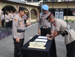 Polres Pelabuhan Tanjung Perak Gelar Sertijab, PJU dan Kapolsek Asemrowo Berganti