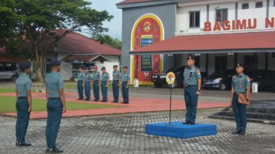 Wadan Kodaeral XI Laksamana Pertama TNI Wawan T. Atmaja, S.E., M.A.P., mewakili Komandan Kodaeral XI, Laksamana Muda TNI Monang Hatorangan Sitompul, S.A.P., pimpin Apel khusus