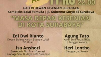Forum Pegiat Kesenian Surabaya (FPKS) kembali menggelar kegiatannya. Untuk kali ini adalah sebuah diskusi publik yang bertajuk Jagongan ala FPKS