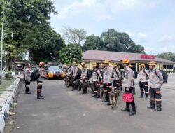 Den K9 SAR Ditpolsatwa Korsabhara Baharkam Polri Siap Perkuat Penanganan Bencana Longsor di Cisarua