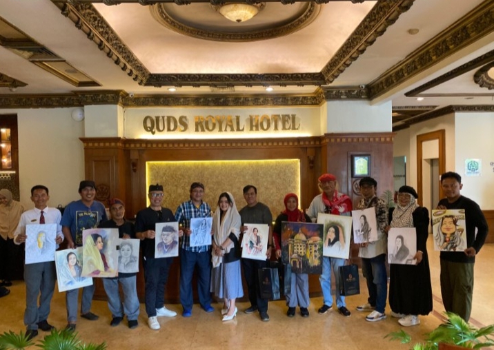 Quds Royal Hotel Surabaya membuka lembar aktivitas seni budaya di awal tahun 2026 ini dengan menggelar event bertajuk Painting On The Spot (POTS).