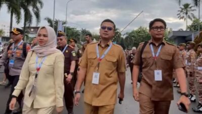 Walikota Langsa Jeffry Sentana S Putra SE dan Wakil Walikota Langsa Muhammad Haikal Alfisyahrin ST mengikuti Rapat Koordinasi Nasional (Rakornas)