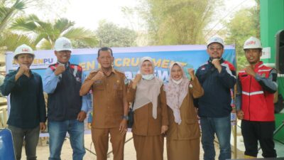 Mewakili Bupati Aceh Tamiang Staf Ahli Setdakab Aceh Tamiang Yunus SP secara resmi membuka Acara Open Rekrutmen Tenaga Cash for Work (CFW) Aceh Tamiang