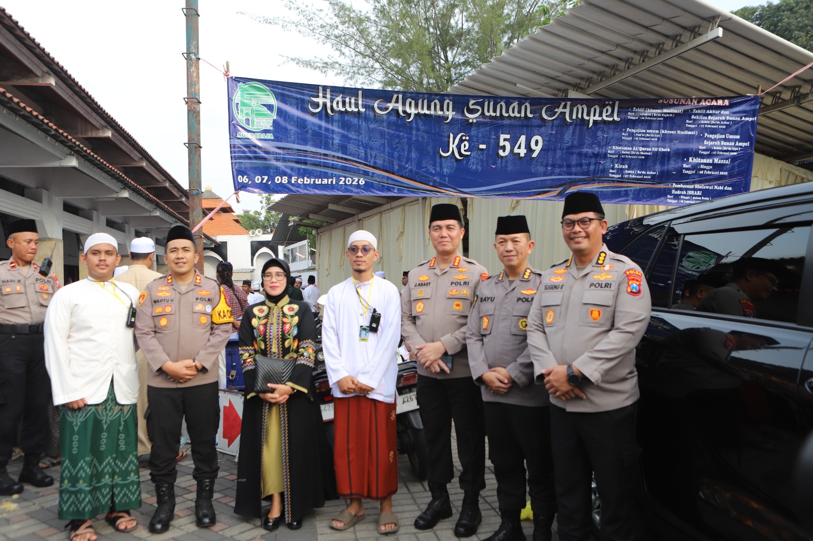Kapolres Pelabuhan Tanjung Perak AKBP Wahyu Hidayat turun langsung memantau jalannya pengamanan