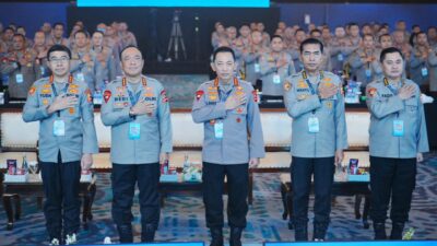 Kapolri Jenderal Listyo Sigit Prabowo membuka sekaligus memberikan arahan di Rapat Pimpinan (Rapim) Polri.