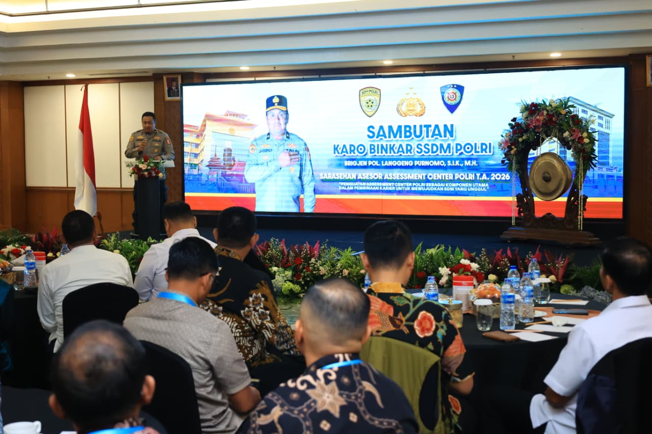Polri menggelar kegiatan bertajuk "Konsolidasi Asesor Assessment Center Polri Tahun 2026"