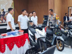 Polresta Sidoarjo Amankan Tiga Tersangka Penipuan Gondol Motor Modus Minta Tolong