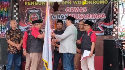 Ketua Ormas Madas Nusantara Dewan Pimpinan Daerah (DPD) Kota Surabaya Choirul Sholeh resmi pengangkatan jabatan baru kepada Dewan Pimpinan Kecamatan (DPK) Wonokromo