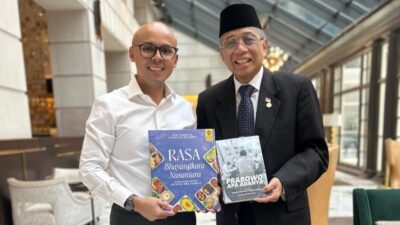 Buku Rasa Bhayangkara Nusantara versi Bahasa Inggris berjudul Taste of Nusantara: 80 Bhayangkara Menu for Indonesia’s Free Nutritious Meals Program