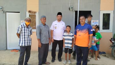 Bupati Aceh Tamiang, Irjen Pol. (Purn) Drs. Armia Pahmi MH dan Kepala Badan Nasional Penanggulangan Bencana (BNPB) Letjen TNI Dr. Suharyanto