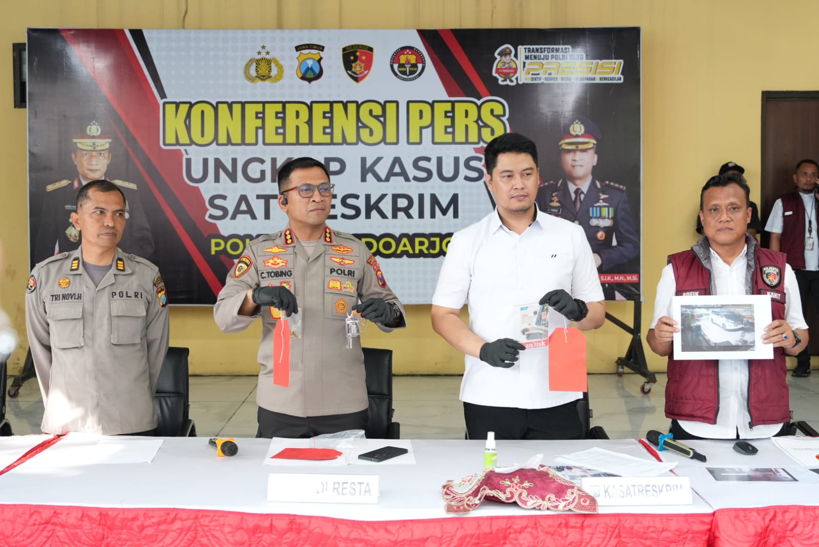 Kapolresta Sidoarjo Kombes. Pol. Christian Tobing