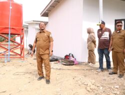 Bupati Aceh Tamiang Tinjau Pembangunan Huntara
