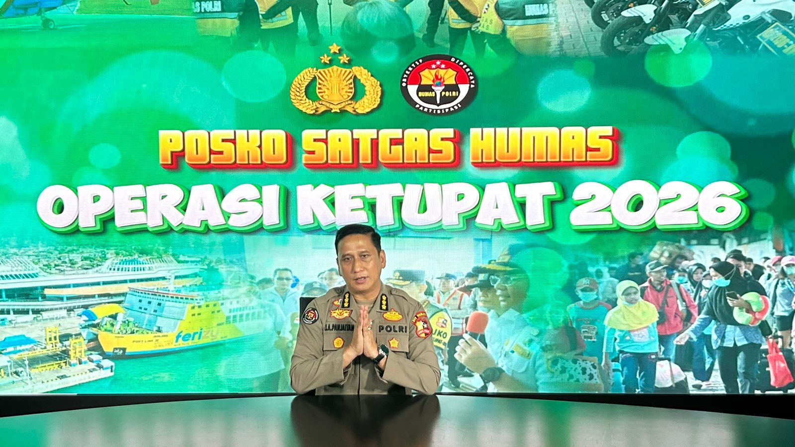 Juru bicara satgas Humas Ops Ketupat 2026 Kombes Pol. Jansen Avitus Panjaitan