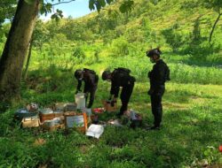 Polres Tulungagung Musnahkan 22 Kg Bahan Peledak dan Ratusan Petasan
