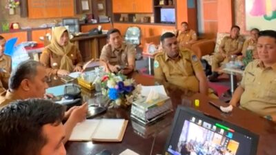 Pemerintah Kota (Pemko) Langsa menggelar rapat koordinasi secara daring guna maksimalkan kinerja tim di lapangan