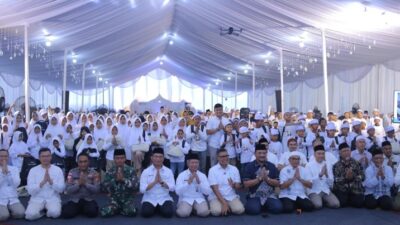 Bupati Aceh Tamiang, Irjen Pol. (Pur ) Drs. Armia Pahmi MH gita silaturahmi santunan 5.000 anak yatim, wakaf Al-Quran dan buka puasa BSI