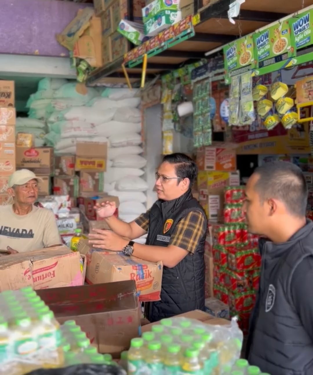 Satuan Tugas (Satgas) Pangan Polres Magetan Polda Jatim melaksanakan kegiatan pengawasan dan pemantauan stabilisasi pasokan dan harga bahan pokok penting (Bapokting)