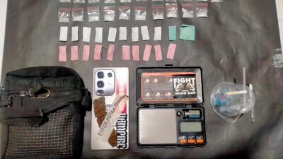 Satresnarkoba Polres Malang menyita total 21 poket sabu dengan berat bersih mencapai 4,97 gram.