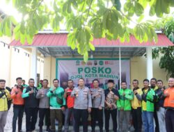 Perkuat Sinergitas, Polres Madiun Kota Resmikan Posko Ojol Kamtibmas