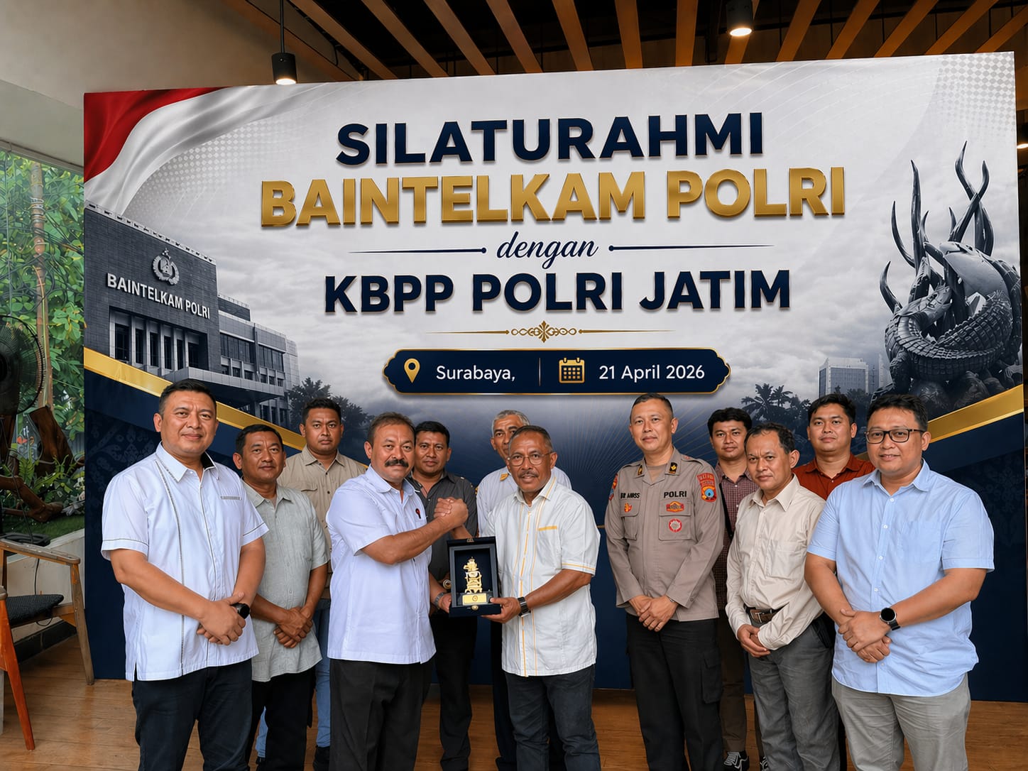 Tim Baintelkam Polri diterima langsung oleh Erick R. Tahalele, S.Sos selaku Ketua III KBPP Polri Jawa Timur sekaligus Komisaris Gunawangsa Apartemen Group