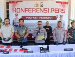 Polres Pasuruan Amankan 5 Tersangka Kasus Tambang Andesit Ilegal di Purwosari