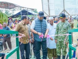 Bupati Aceh Tamiang Resmikan Jembatan Gantung Perintis Garuda di Sekerak