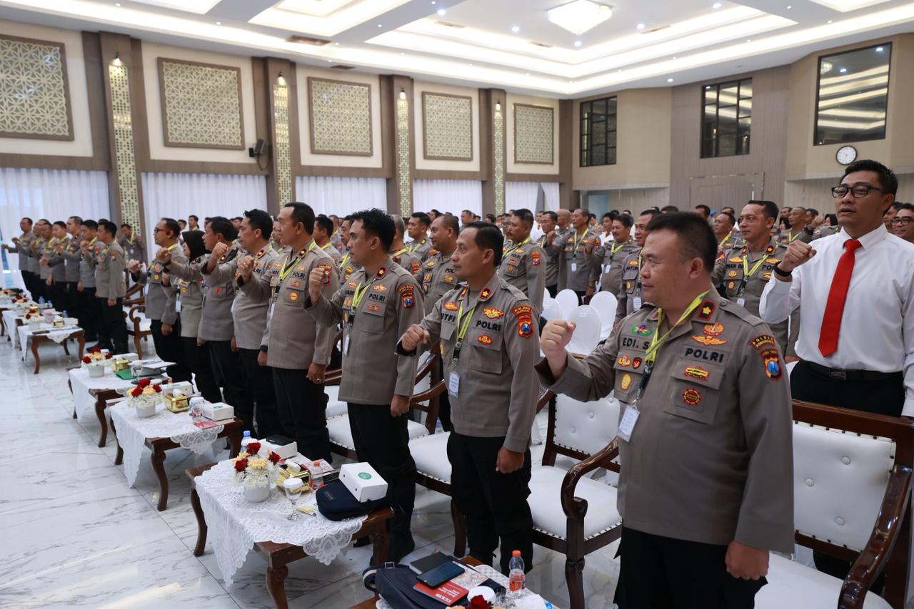 Polda Jawa Timur komitmennya membangun budaya integritas dan pencegahan korupsi di lingkungan kepolisian melalui Pelatihan Tata Nilai Pelatnas