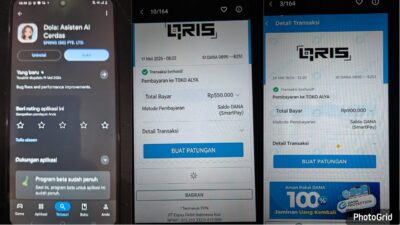 Modus menggunakan Artificial Intelligence (AI) untuk membuat bukti QRIS palsu.