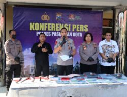Polres Pasuruan Kota Amankan 4 Tersangka Pengeroyokan Remaja di GOR Untung Suropati