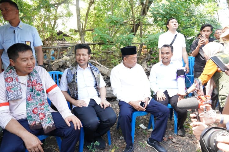 Dari Kiri, Menteri PKP Maruar Sirait, Wakil Gubernur Emil Dardak, Anggota Komisi V Syafiuddin dan Bupati Bangkalan Lukman Hakim