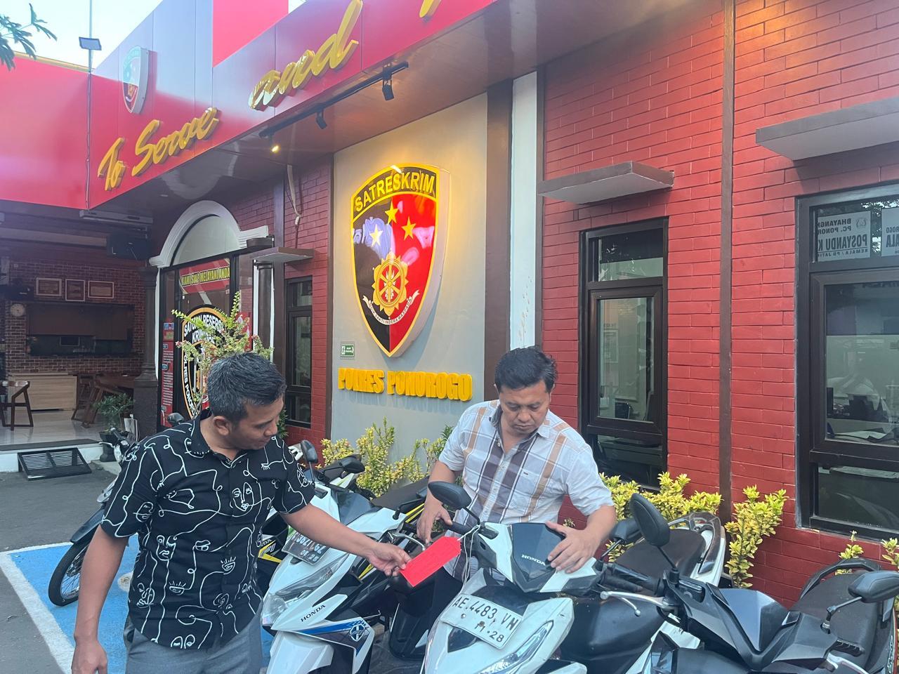 curanmor lintas kota akhirnya terhenti di tangan Unit Reaksi Cepat (URC) Satreskrim Polres Ponorogo.