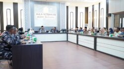 Bupati Aceh Tamiang, Irjen Pol. (Purn) Drs. Armia Pahmi MH menerima kunjungan silahturahmi Komandan Kodaeral 1 Laksamana Muda TNI Deni Septiana