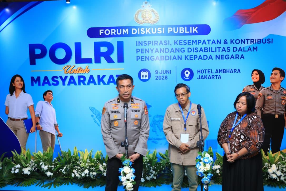 Brigjen Pol. Erthel Stephan selaku Karodalpers SSDM Polri